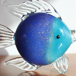 Hot Sculpture poisson Néréide saphir & turquoise Animaux Cristal|Bestiaire