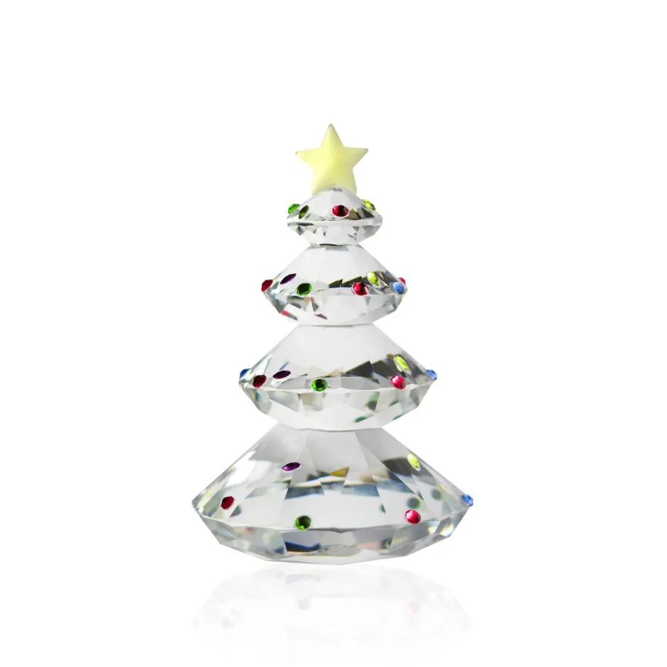 Discount Sculpture Sapin de Noël cristal incolore édition 2025 Décoration