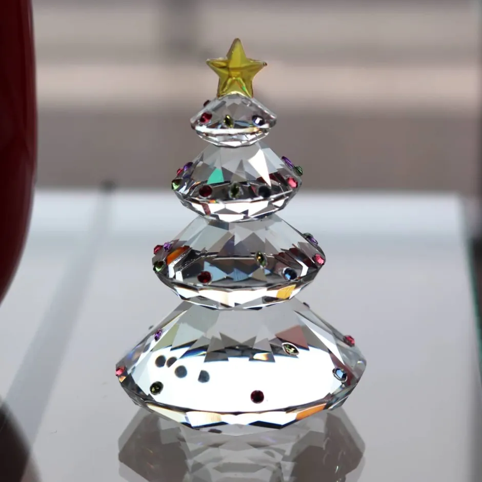 Discount Sculpture Sapin de Noël cristal incolore édition 2025 Décoration