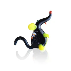 Hot Sculpture souris noire humoristique Bestiaire|Animaux Cristal