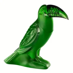 Online Sculpture Toucan vert Lalique Bestiaire|Sculptures Et Figurines