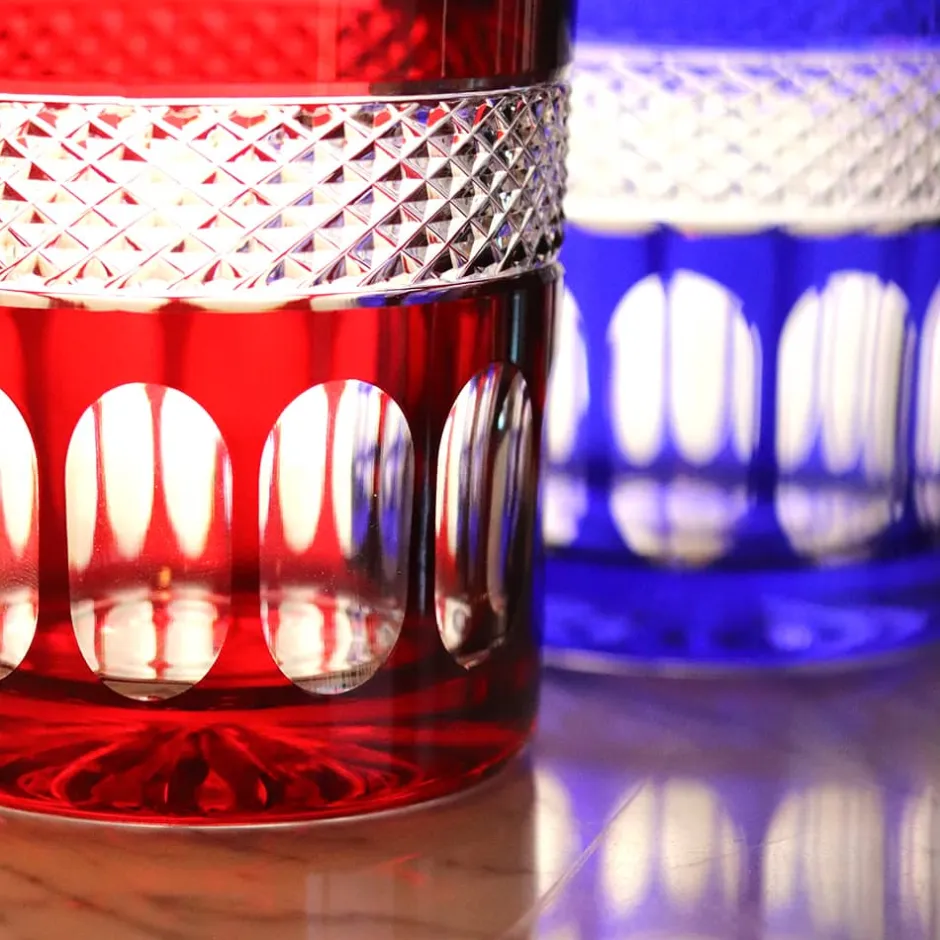 Sale Set 2 gobelets en cristal mireille Art De La Table|Verre Cristal Couleur