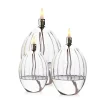 Outlet Set 3 lampes à huile élégance ovale Lampes Cristal|Coupes, Coupelles Et Photophores