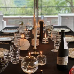 Clearance Set 3 lampes à huile sphère (pm – mm – gm) + paraffine x2 Photophores, Bougeoirs Cristal|Coupes, Coupelles Et Photophores