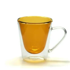 Outlet Set 2 Mugs en cristal double paroi Verre En Cristal Taillé|Art De La Table