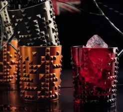 Clearance Set 2 Punk gobelets cristal black Art De La Table|Coffrets Verres Cristal