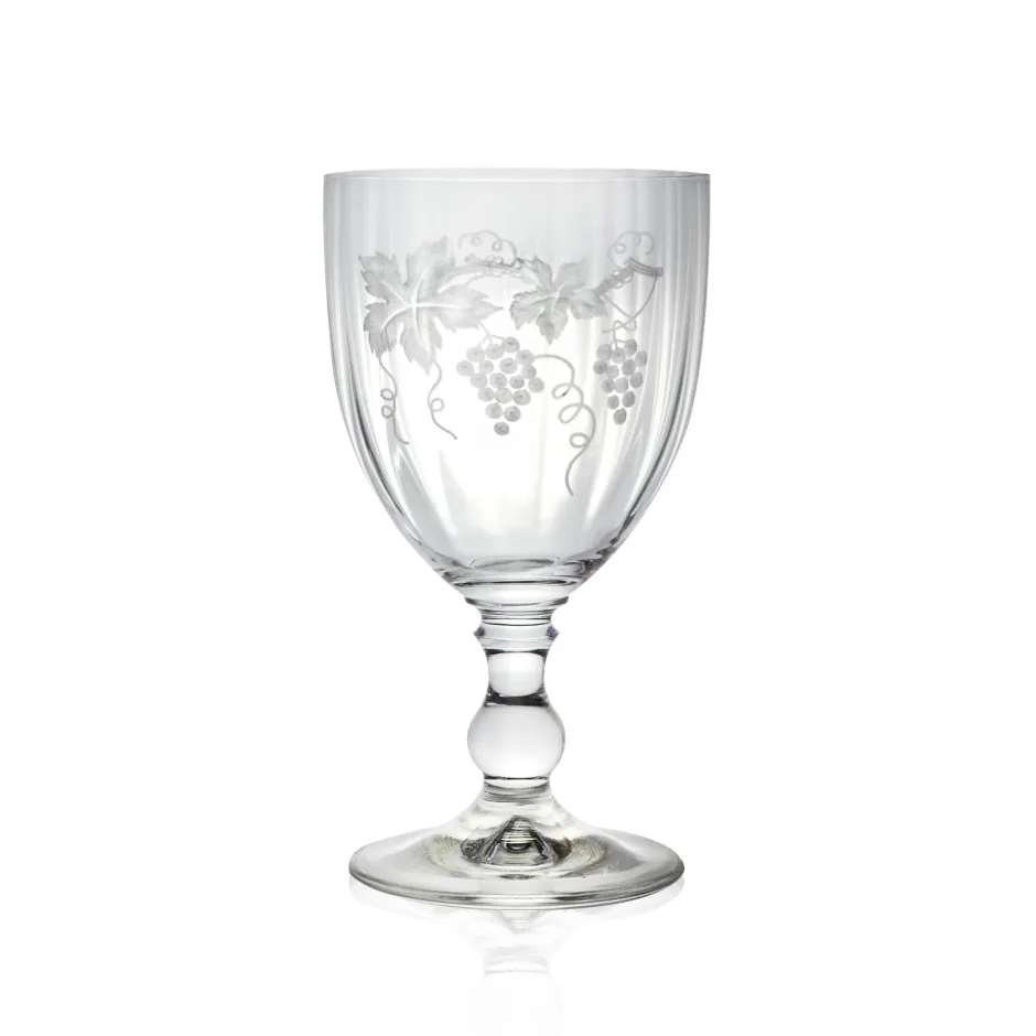 Online Set 2 Verres à vin Gœrgette taille raisin Verre À Vin|Verre En Cristal Taillé