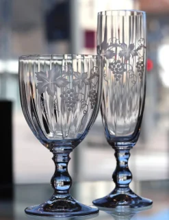 Online Set 2 Verres à vin Gœrgette taille raisin Verre À Vin|Verre En Cristal Taillé