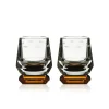 Hot Set 2 Whimsy ambre verre à whisky Reflections Copenhagen Verre À Whisky|Verre