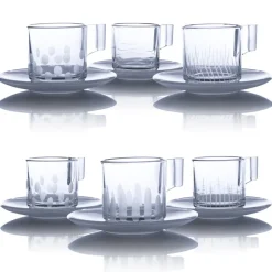 New Set espresso café cristal x6 Art De La Table|Coffrets Verres Cristal