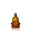 Online Statuette petit bouddha ambre lalique Sculptures Cristal|Sculptures Et Figurines