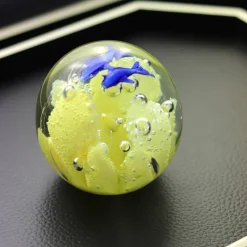 Hot Sulfure anémone cristal jaune Décoration|Sulfures, Presse-Papiers Cristal