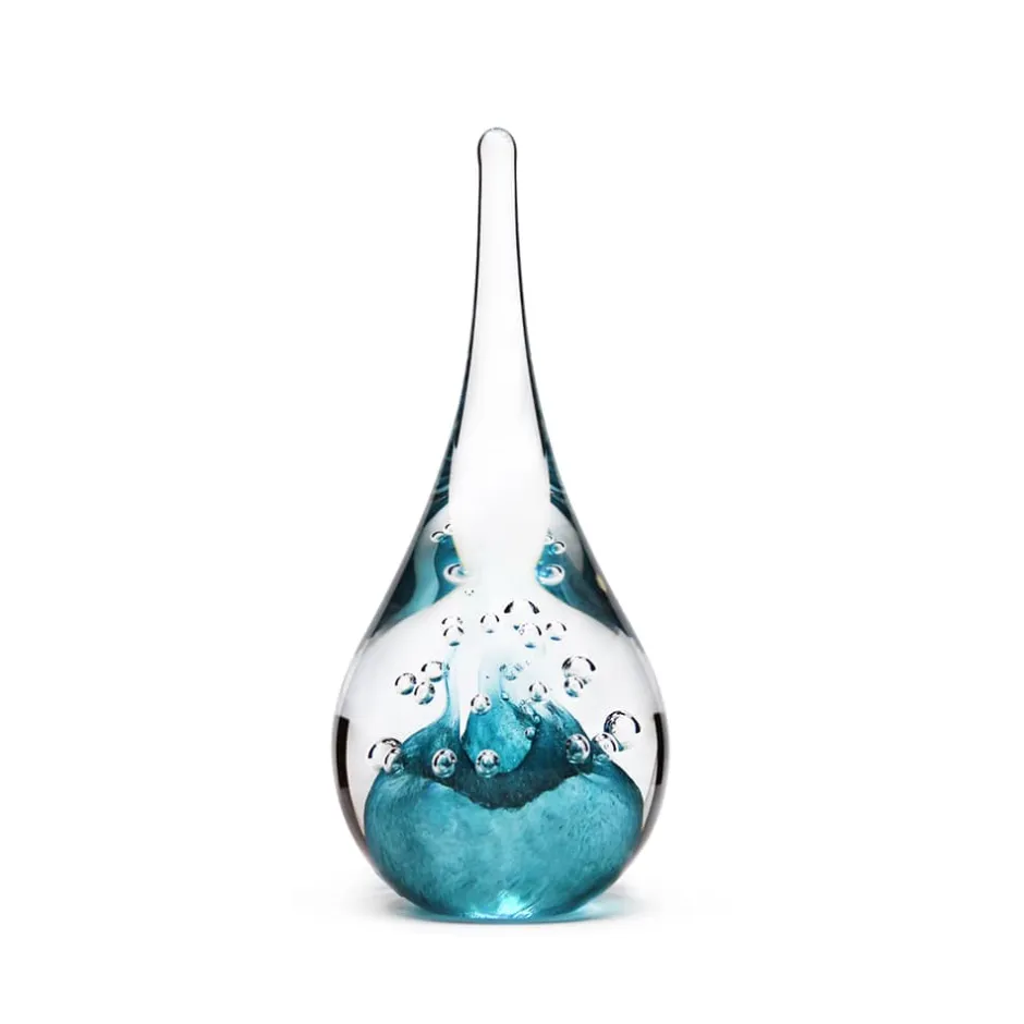 Outlet Sulfure goutte bulle cristal turquoise Décoration|Sulfures Cristal