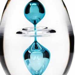 Sulfure oeuf 3 éléments cristal turquoise Sulfures, Presse-Papiers|Décoration