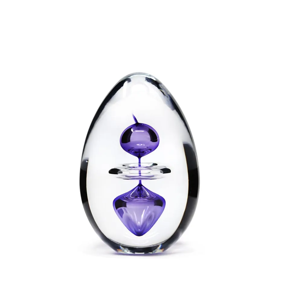 Clearance Sulfure oeuf 3 éléments cristal violet Sulfures Cristal|Décoration