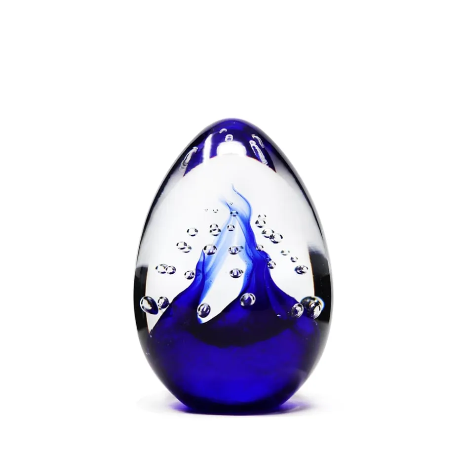 Best Sulfure oeuf bulle cristal bleu Décoration|Sulfures, Presse-Papiers Cristal