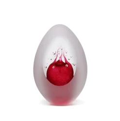 Online Sulfure oeuf bulle cristal dépoli rouge Sulfures Cristal|Sulfures, Presse-Papiers