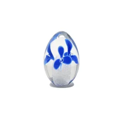 Discount Sulfure oeuf fleurs bleu cristal Décoration|Sulfures Cristal