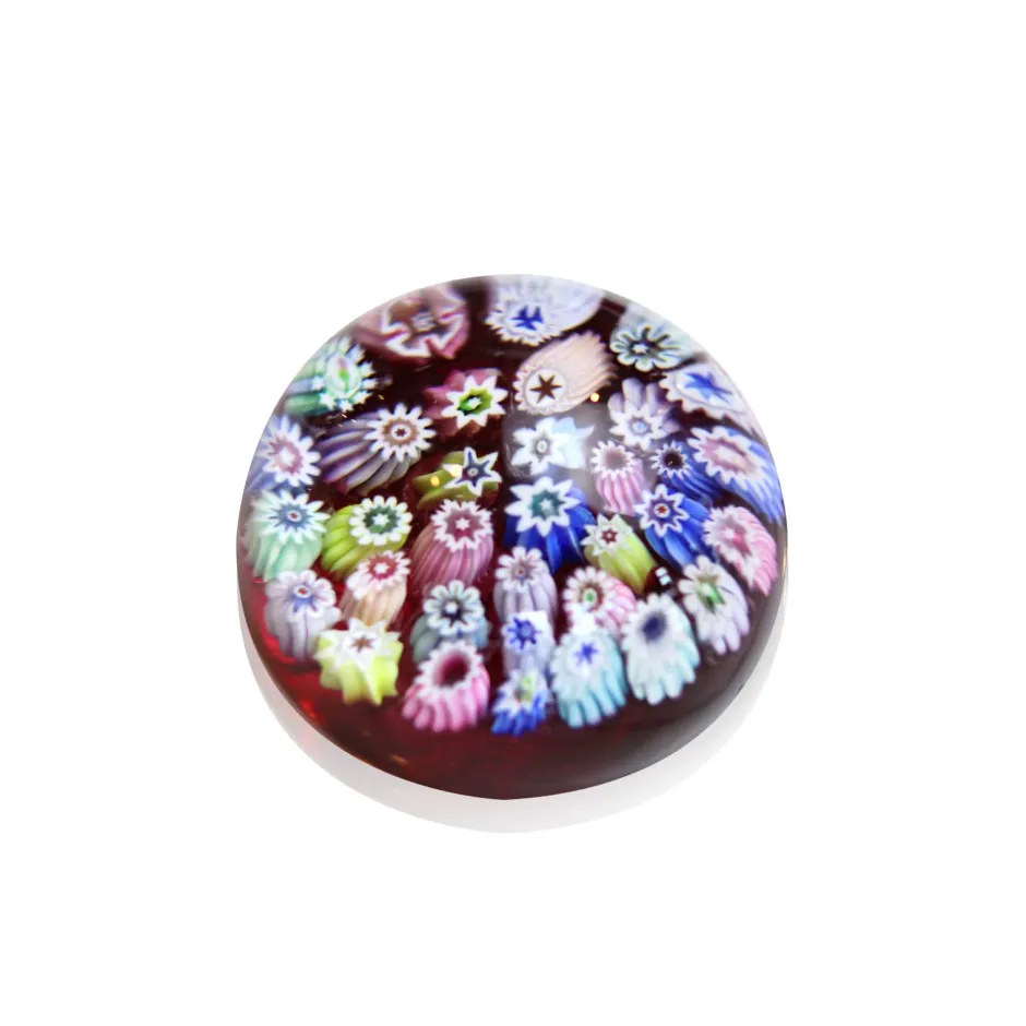 Clearance Sulfure presse-papier cristal millefiori Sulfures, Presse-Papiers|Sulfures Cristal