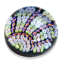 Sale Sulfure presse-papier cristal millefiori Sulfures Cristal|Sulfures, Presse-Papiers