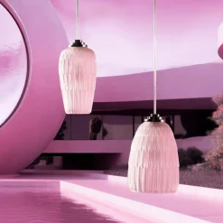 Online Suspension plume moyen modèle Lalique Luminaires|Suspensions Cristal