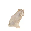 Online Tigre assis lustré or lalique Bestiaire|Animaux Cristal