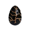 New Œuf coraux noir Émaux de Longwy Sulfures, Presse-Papiers Cristal|Œufs