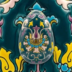 Clearance Œuf Siam Flowers Pâques Émaux de Longwy Œufs|Sulfures Cristal