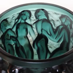 Clearance Vase bacchantes vert lalique Vases Cristal Couleur|Éditions D’Art Cristal