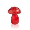 Hot Vase champignon verre rouge Vases|Vases Cristal Clair