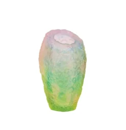Sale Vase coraux vert rose daum Vases|Vases Cristal Couleur
