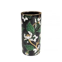 Outlet Vase cornet Héritage noir Émaux de Longwy Vase Céramique|Vases Cristal Couleur