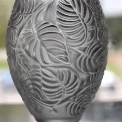 Outlet Vase feuilles lalique Vases|Vases Cristal Couleur