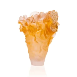 Outlet Vase Grand modèle avec Or Rose Royale Daum Vases|Vases Cristal Couleur