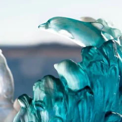 Online Vase Grand Modèle Dauphins Maya Daum Vases|Vases Cristal Couleur