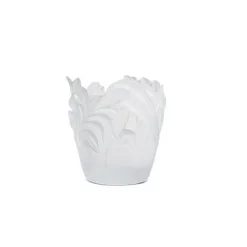 Vase jungle blanc daum Vases|Vases Cristal Clair