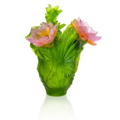 Clearance Vase Magnum Jardin de lotus Daum Vases|Editions D’Art