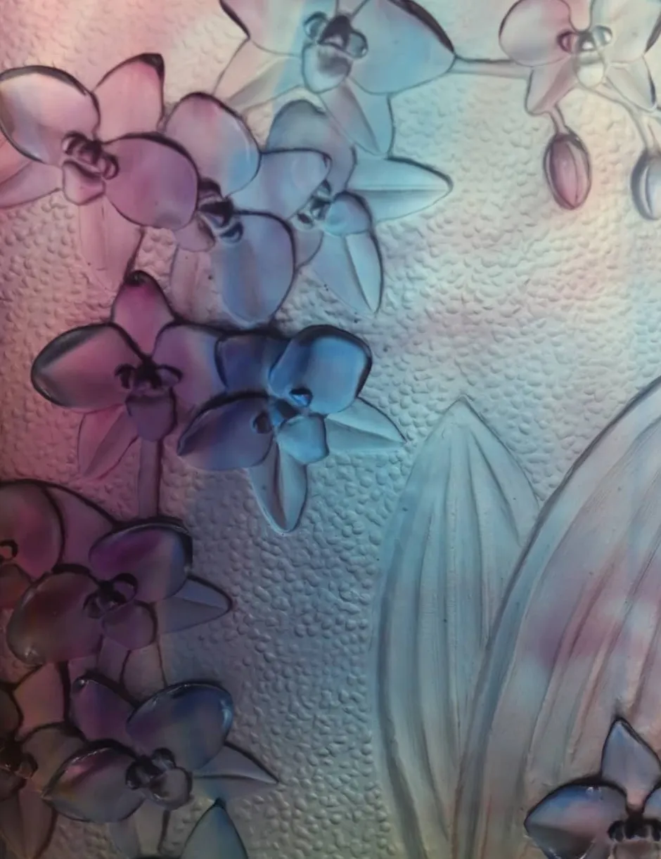 Clearance Vase magnum orchidee Daum Vases|Vases Cristal Couleur