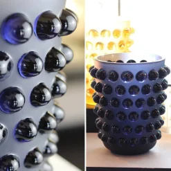 Sale Vase mossi bleu midnight Lalique Vases|Vases Cristal Clair