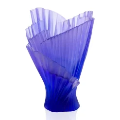 Best Vase moyen modèle plissé croisière daum Vases|Vases Cristal Couleur