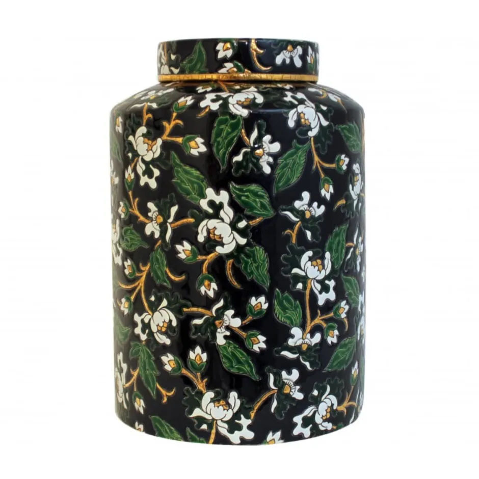 Best Vase pot à thé Héritage noir Émaux de Longwy Vase Céramique|Éditions D’Art Cristal