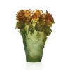 Discount Vase rose passion vert orange daum Vases|Vases Cristal Couleur