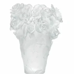 Outlet Vase roses passion blanc daum Vases|Vases Cristal Clair