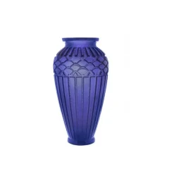 Discount Vase rythmes bleu gm daum Vases|Vases Cristal Couleur