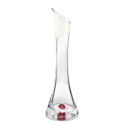 Best Vase soliflore cristal bulle rouge Vases Cristal Clair|Vases