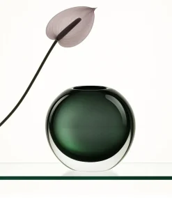 Best Vase Tao cristal contemporain gris fumé Vases Cristal Couleur|Vases