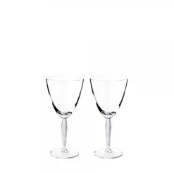 Clearance Verre louvre eau x2 lalique Art De La Table|Verre À Vin