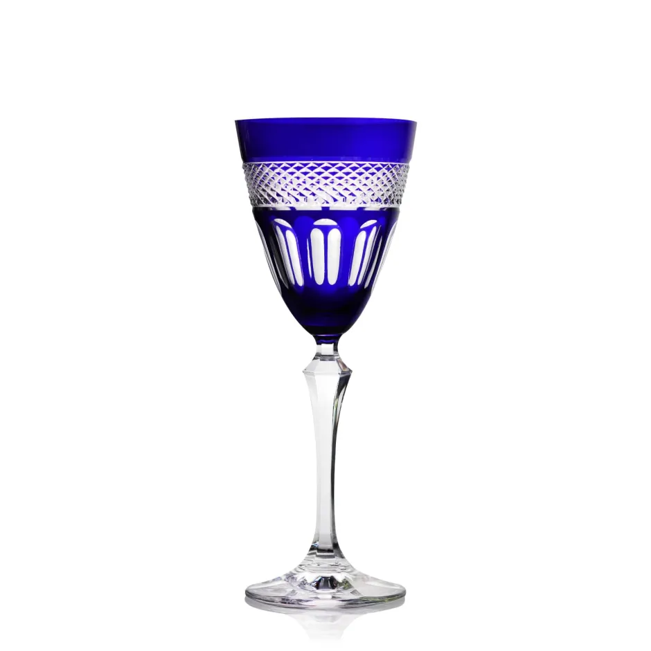 Hot Verre vin cristal bleu mireille N°3 Verre Cristal Couleur|Art De La Table