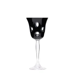 Hot Verre vin cristal noir pastille Art De La Table|Verre À Vin