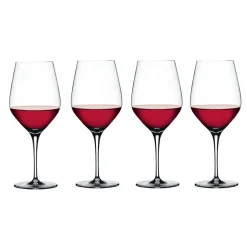 Verres vin bordeaux authentis x4 Art De La Table|Verre En Cristal Uni